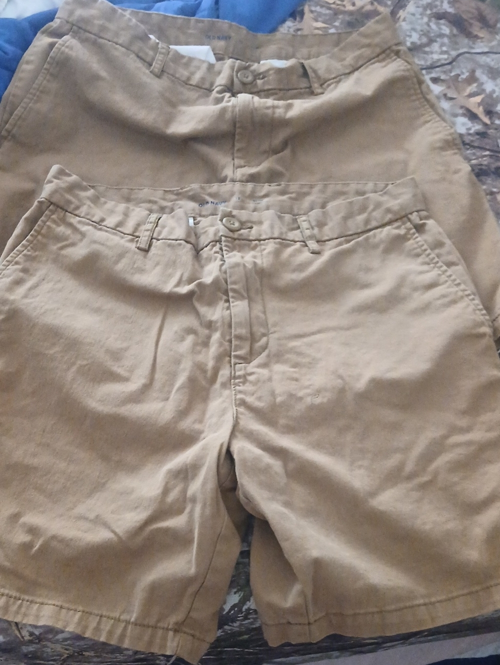 Men's Khaki Cotton Shorts - Classic Chino Style
